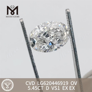 5.45CT D VS1 CVD OV diamanti prodotti all'ingrosso丨Messigems LG620446919 