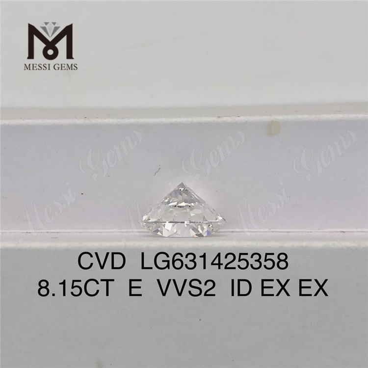 8.15CT E VVS2 ID diamanti lavorati sfusi CVD LG631425358丨Messigems