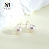 Orecchini con perle classiche da 18 carati AKOYA da 4-5 mm per donna