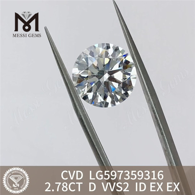Listino prezzi diamante cvd 2.78CT D VVS2 ID EX EX LG597359316 