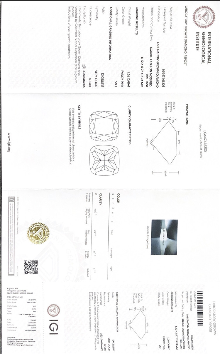 igi 1,2 ct rispetto al diamante simulato