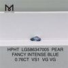 0,76CT VS1 VG VG HPHT PS Diamante blu intenso fantasia LG586347005