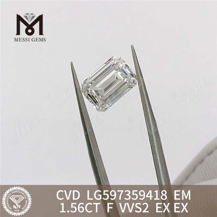 Diamanti certificati Elegance Shapes 丨Messigems LG597359418 da 1,56CT F VVS2 EM Diamanti certificati IGI