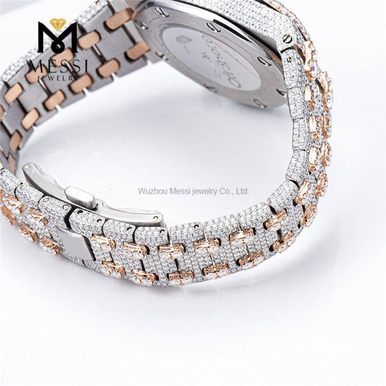 Orologio Moissanite sofisticato ed elegante da uomo