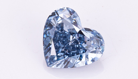Diamante blu coltivato in laboratorio