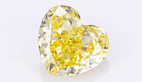  Diamante giallo coltivato in laboratorio 