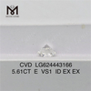 Diamanti coltivati ​​in laboratorio E VS1 ID da 5,61 ct CVD LG624443166丨Messigems
