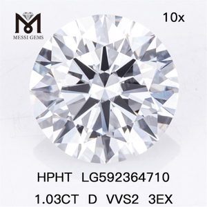 1.03CT D VVS2 3EX diamanti hthp all'ingrosso LG592364710 