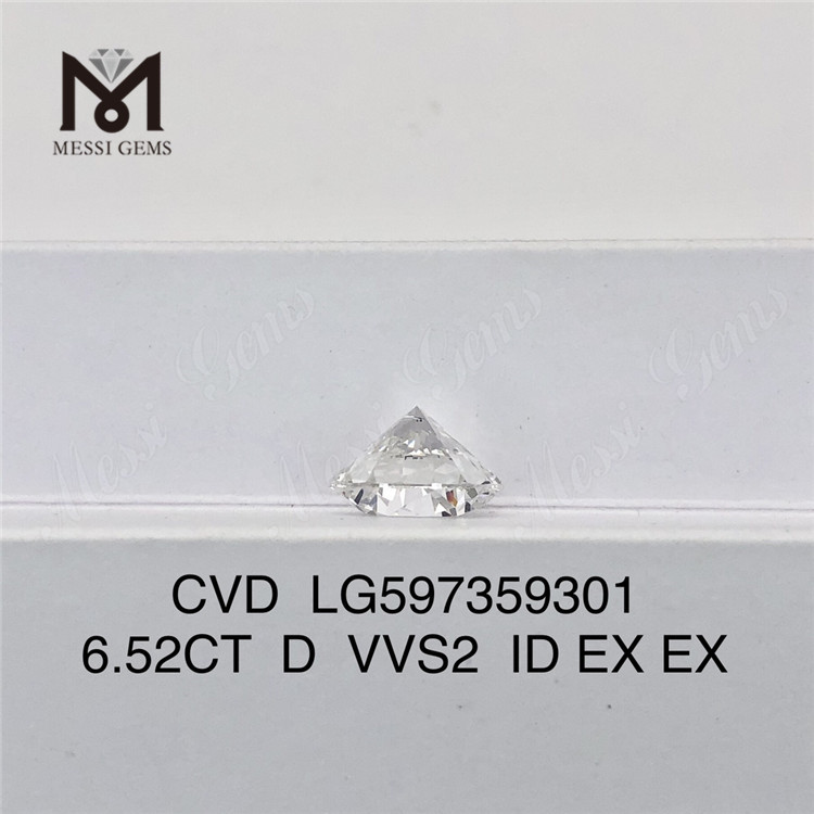 6.52CT D VVS2 ID EX EX CVD diamanti coltivati ​​in laboratorio La tua fonte per acquisti all\'ingrosso LG597359301丨Messigems