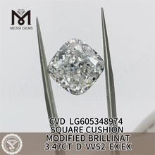 CUSCINO VVS2 da 3,47 CT Diamanti certificati IGI VVS svela lo scintillio della qualità VVS丨Messigems LG605348974 