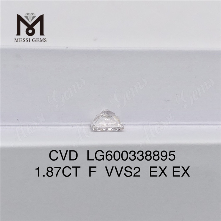 1.87CT F VVS2 CVD Diamante coltivato in laboratorio da 1 carato SQ Premium Choices per Messigems LG600338895 