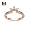5 pietre 14k diamante coltivato in laboratorio anello marquise in vendita