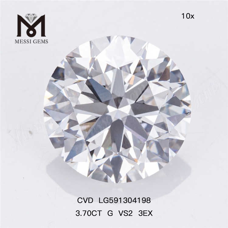 Diamanti CVD 3.70CT G VS2 3EX per qualità all'ingrosso e risparmio LG591304198丨Messigems