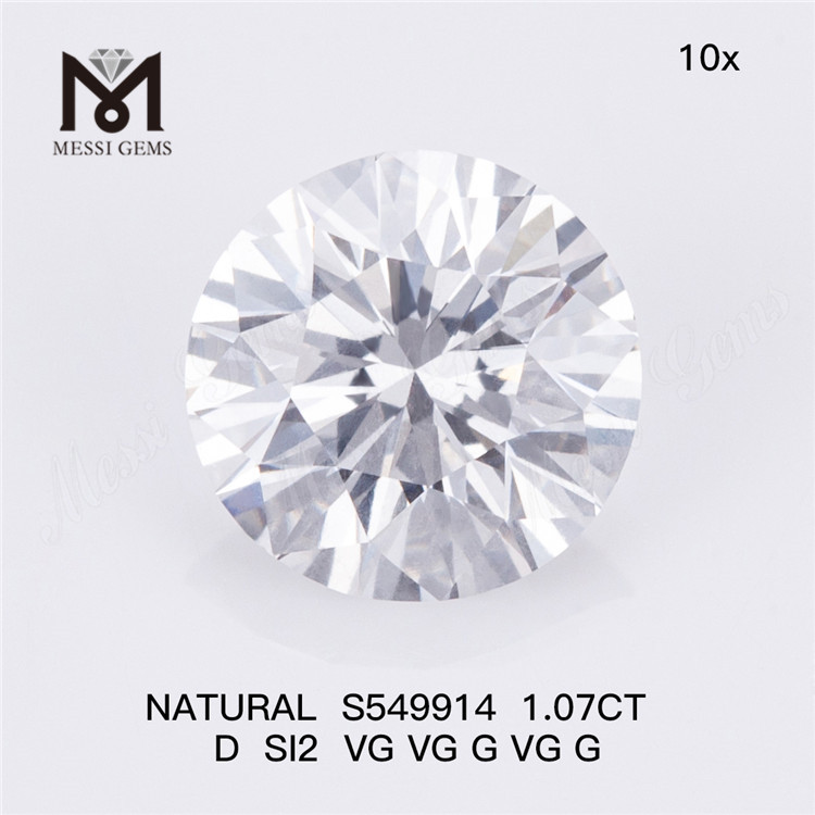 1.07CT D SI2 La bellezza dei diamanti naturali sciolti Crea la tua visione S549914丨Messigems