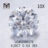4,2 ct G SI2 RD 3EX Cut Grade diamanti coltivati ​​in laboratorio 4 carati