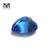 Prezzo di pietra di topazio blu di alta qualità a forma di cuore 9x9mm CZ Cubic Zirconia