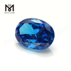 Prezzo di pietra ovale di alta qualità di forma ovale 12x16mm topazio blu CZ Cubic Zirconia