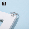 Messi Gems ashion rings gioielli donna anello in argento sterling 925 1ct in oro bianco placcato
