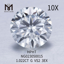 1.022ct G VS2 Pietra preziosa sfusa Diamante sintetico di forma rotonda