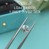 1 carato F VS2 Diamanti tondi BRILLIANT EX Cut CVD lab IGI