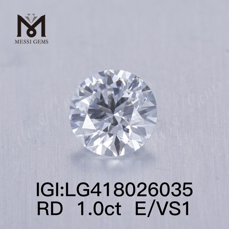 1.0CT E / VS1 Round EX VG Lab Grown Diamond Loose Lab Diamond Prezzo di vendita all'ingrosso