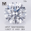 Diamante da laboratorio HPHT 1.05CT D VVS1 3EX Diamanti coltivati ​​in laboratorio