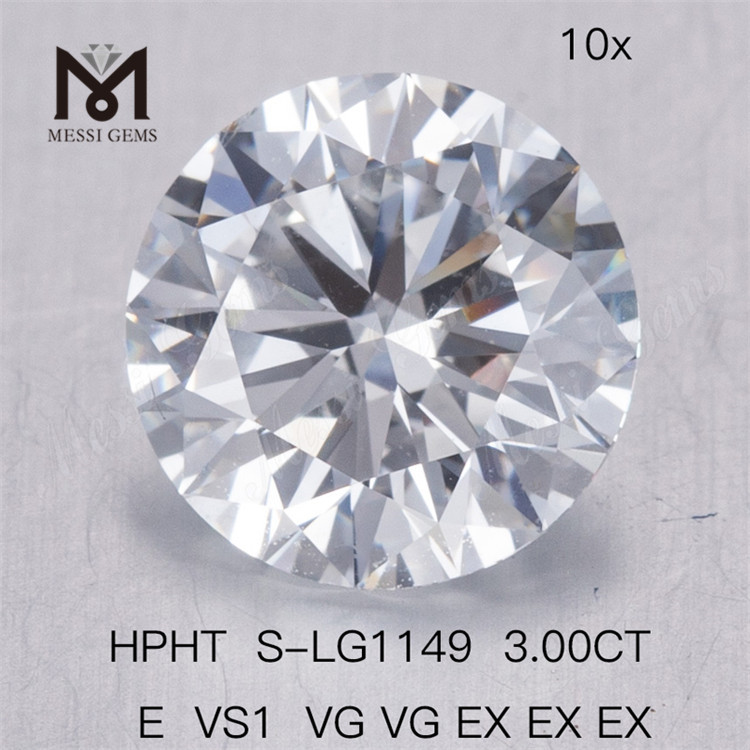 3CT HPHT E VS1 VG VG EX EX EX acquista diamanti cresciuti in laboratorio 