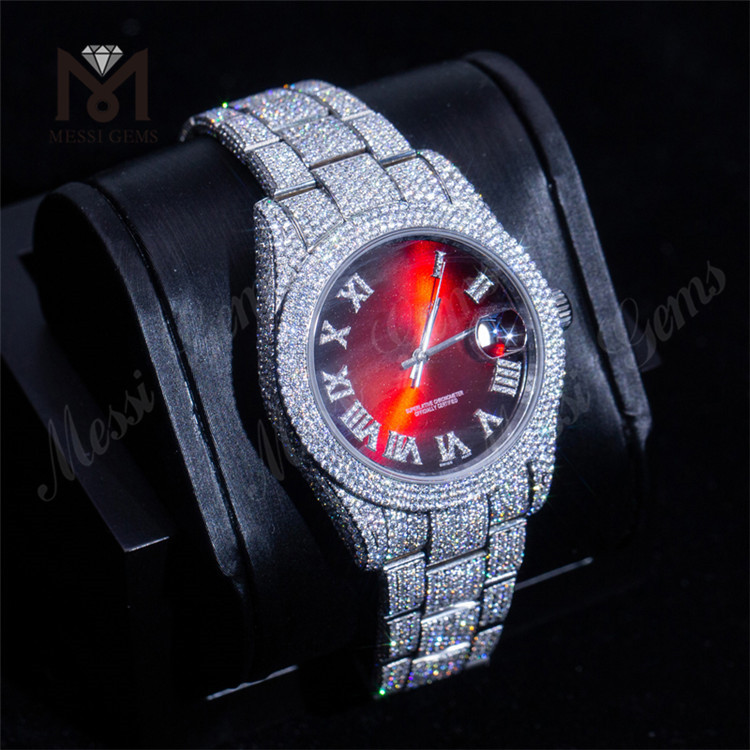Orologio personalizzato Design personalizzato Orologio da uomo di lusso Orologio DEF Vvs Moissanite