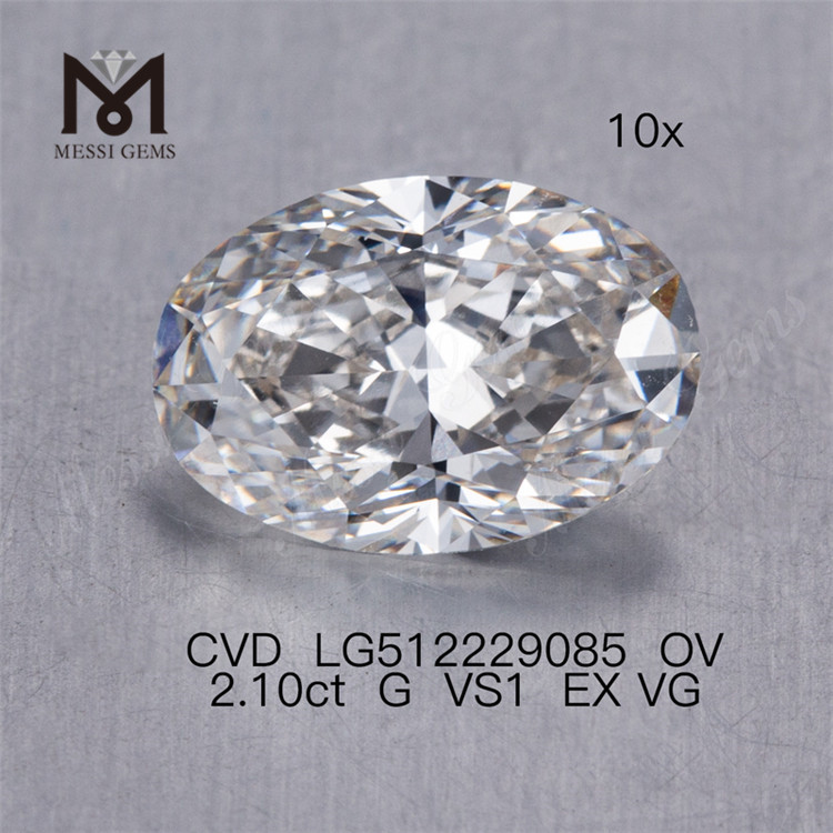 Commercio all'ingrosso di diamanti da laboratorio ov cvd con diamanti artificiali sciolti da 2,1 ct G