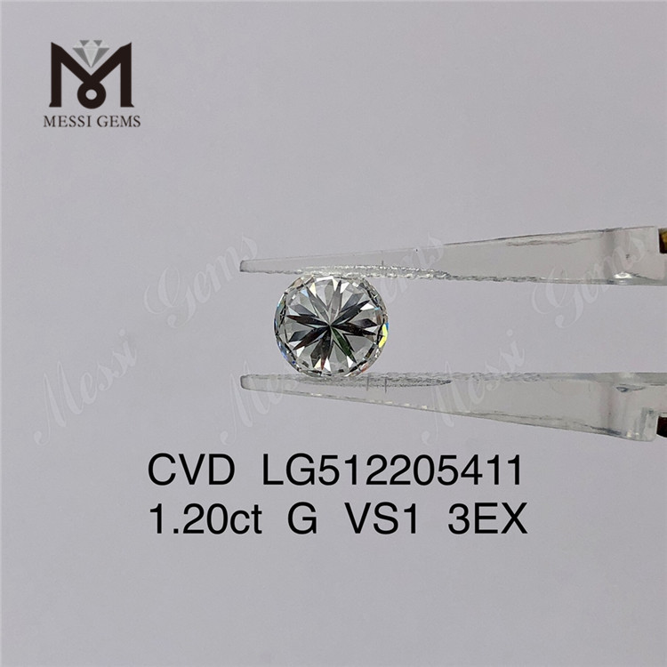 Diamante da laboratorio cvd sciolto economico da 1,20 ct VS G 3EX Diamante artificiale da 1 carato prezzo economico