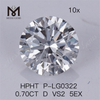 Diamante artificiale HPHT da 0,70 ct D VS2 Diamanti da laboratorio 5EX