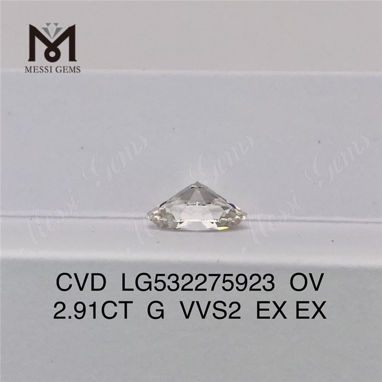 2.91ct G vvs ov lab diamond cvd diamante coltivato in laboratorio disponibile