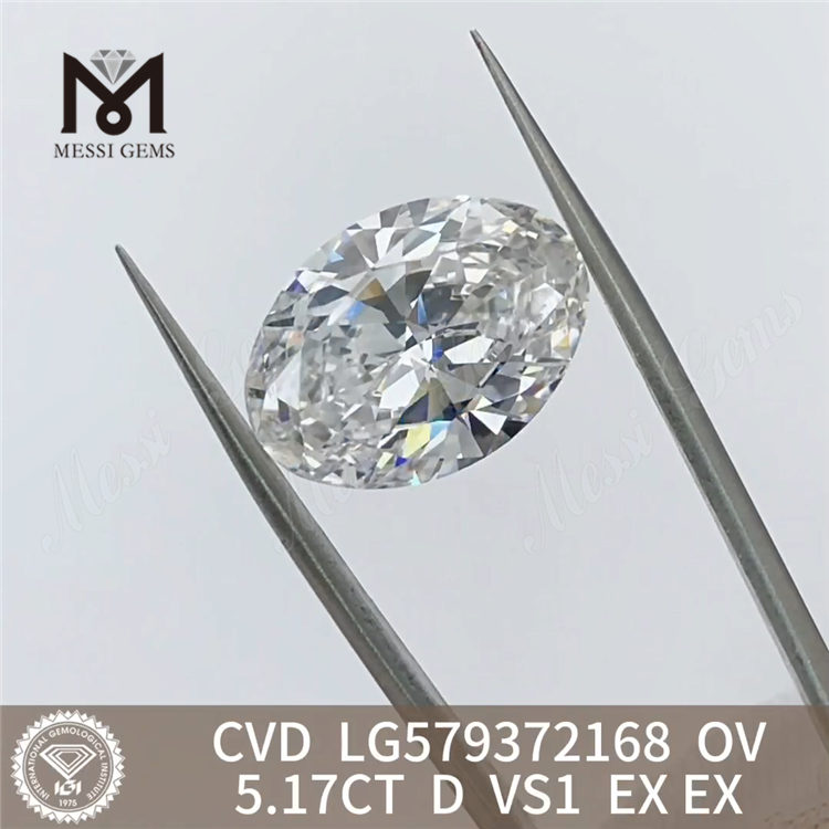 5.17CT OV D VS1 EX EX diamanti sintetici economici CVD LG579372168