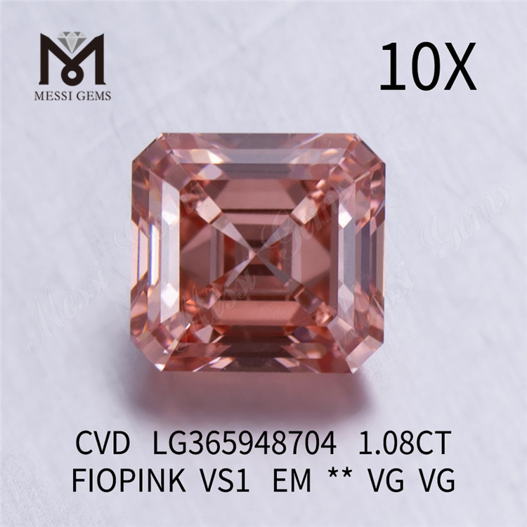 1.08CT FIOPINK VS1 EM diamante da laboratorio all'ingrosso CVD LG365948704