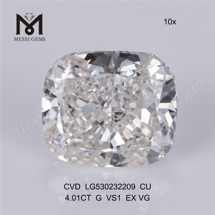 Produttori di diamanti cresciuti in laboratorio 4.01CT G cvd vs1 diamanti sintetici sciolti cvd per gioielleria