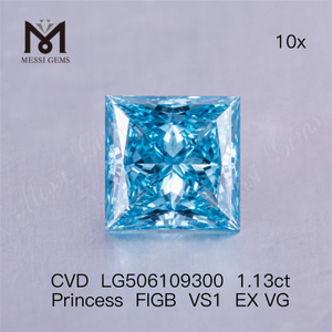 Diamante Princess FIGB VS1 EX VG da 1,13 carati CVD LG506109300 coltivato in laboratorio