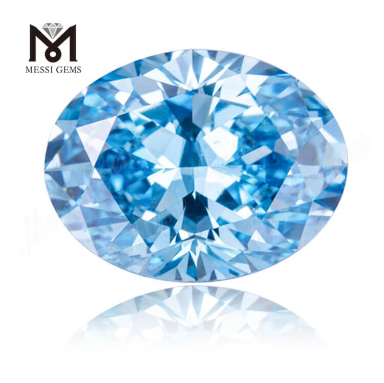 diamante blu ovale