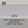 1.06CT VS2 OV diamante da laboratorio all\'ingrosso FANCY BLUE HPHT NF303230010