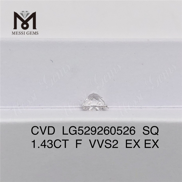 Diamanti certificati igi 1.43CT F VVS2 SQ Crafting Timeless Beauty丨Messigems CVD LG529260526