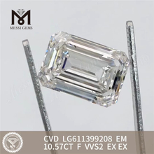10.57CT EM F VVS2 CVD realizzato in diamante di laboratorio LG611399208丨Messigems 
