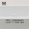 Diamanti HPHT coltivati ​​in laboratorio F VVS2 3EX da 1,07 CT LG592364673