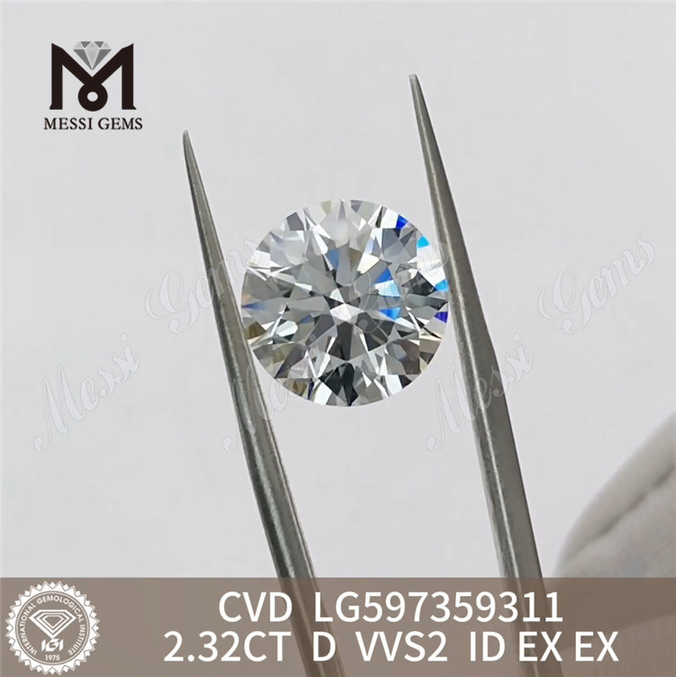 Diamante igi da 2,32 ct D VVS2 CVD Splendidi diamanti a prezzi all'ingrosso丨LG597359311 Messigems