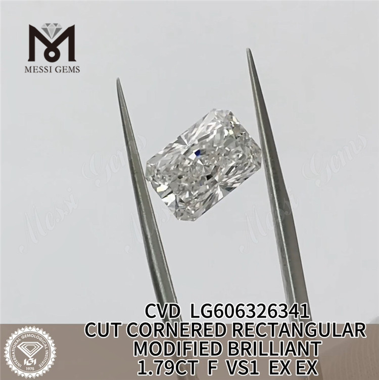Diamanti classificati IGI RETTANGOLARI da 1,79 CT F VS CVD LG606326341 Perfezione impeccabile丨Messigems 