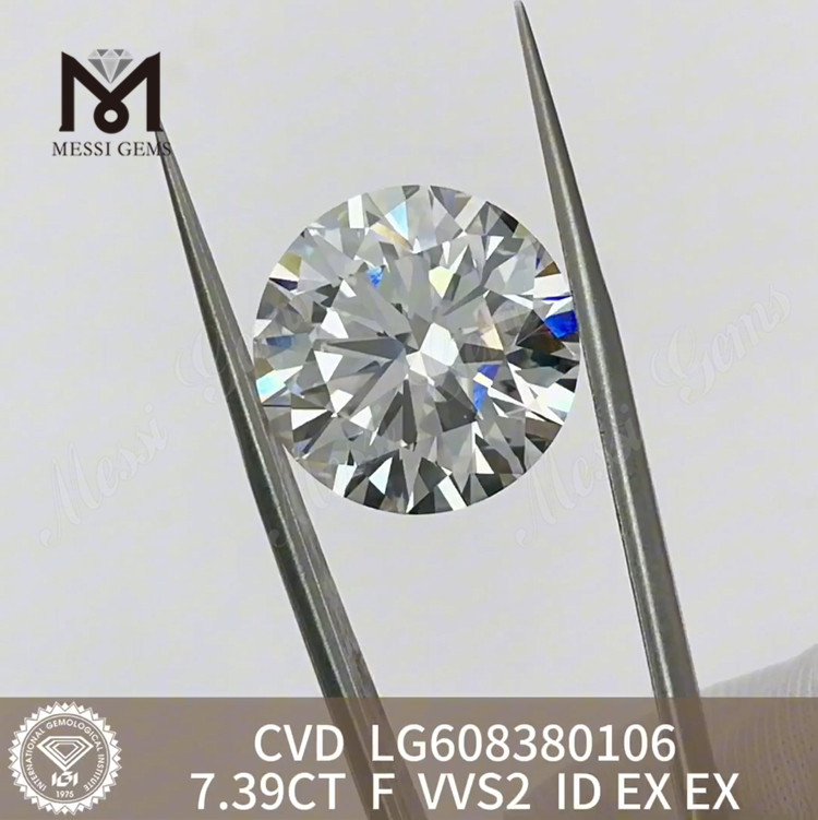 7.39CT F Diamanti simulati VVS Acquista online Il nostro vasto inventario di diamanti IGI丨Messigems LG608380106