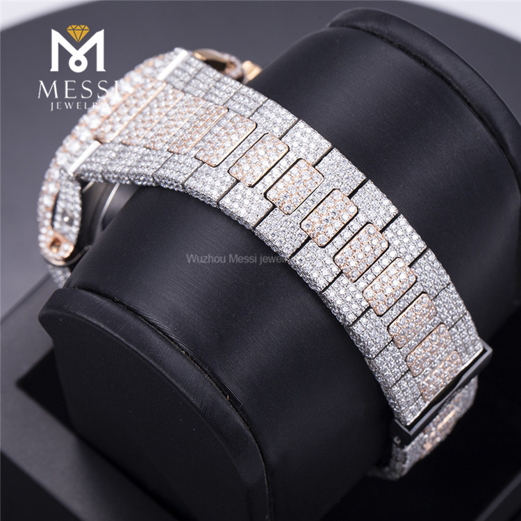 orologi da uomo in moissanite ghiacciati