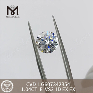 1.04CT E VS2 CVD Lab Diamond per gioielli sostenibili丨Messigems LG607342354