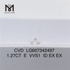1.27CT E VVS1 diamante sintetico da 1 carato CVD Diamanti per splendide creazioni di gioielli丨Messigems LG607342497