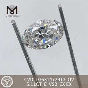 5.11CT E OV VS2 Diamanti fabbricati in laboratorio CVD LG631472913丨Messigems