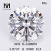 I diamanti 8.27CT G VVS2 ID EX EX CVD potenziano la tua attività di gioielleria LG602336106丨Messigems