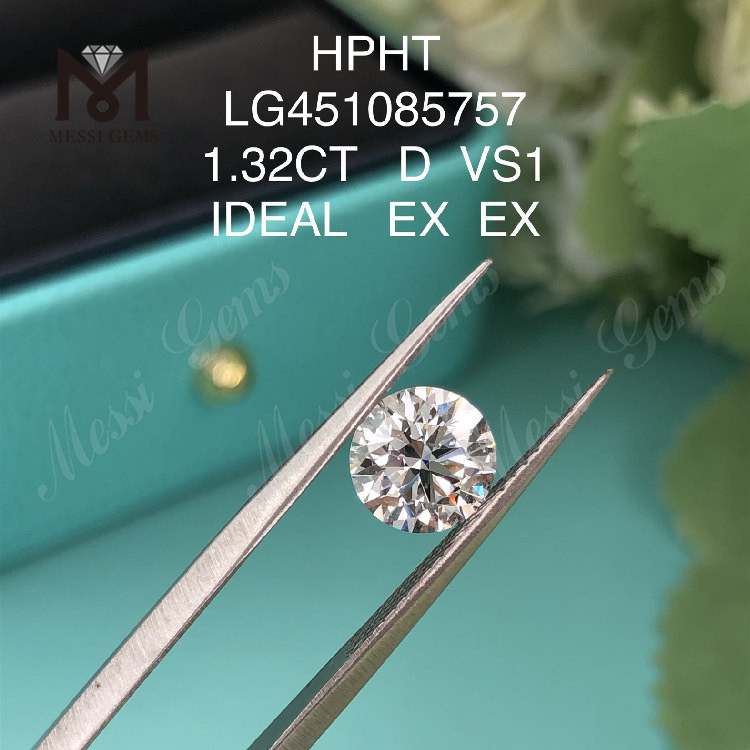 Diamanti da laboratorio HPHT 1,32 ct VS1 D IDEL Cut